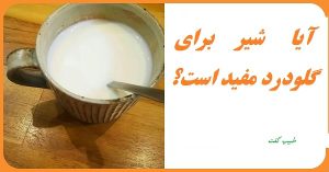 شیر برای گلودرد