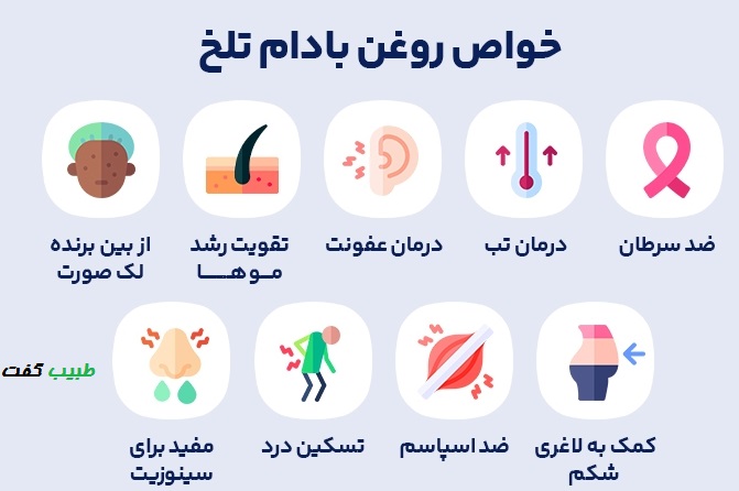 روغن بادام تلخ برای چی خوبه؟ 